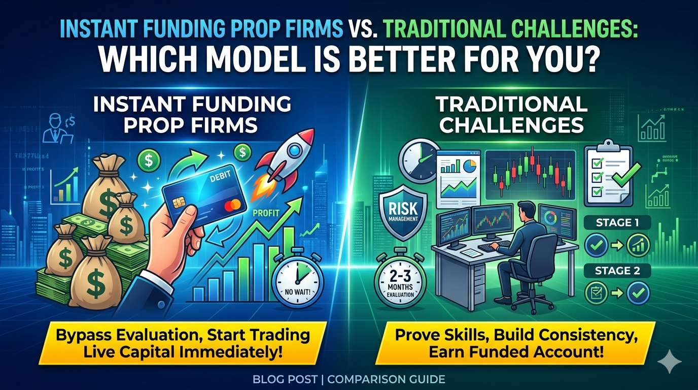 Instant Funding Prop Firm vs. Challenge: Which is Best?
